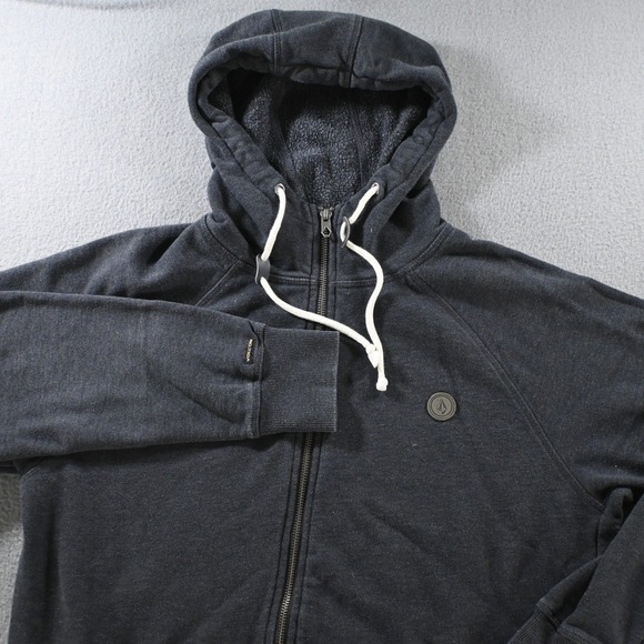 Volcom Other - Volcom Mens Classic Fit Full Zip Hoodie Size M Charcoal Gray Heather